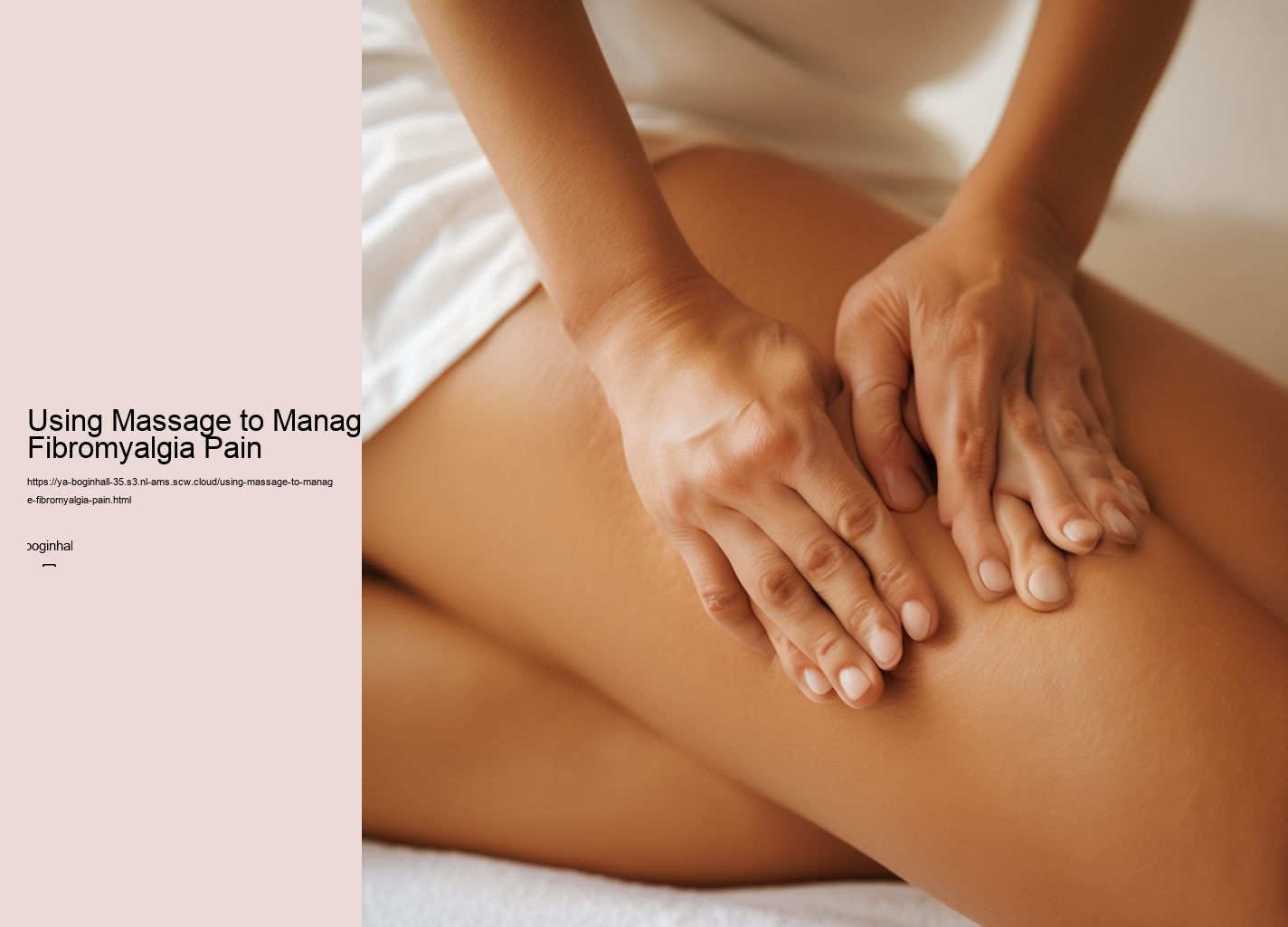 Using Massage to Manage Fibromyalgia Pain